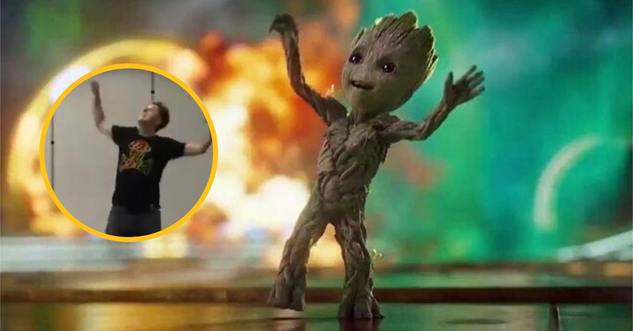 James Gunn didn't need a motion capture costume to make baby Groot dance