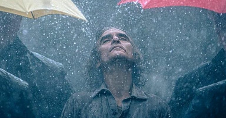 Joaquin Phoenix takes water in new image from Joker: Folie à Deux