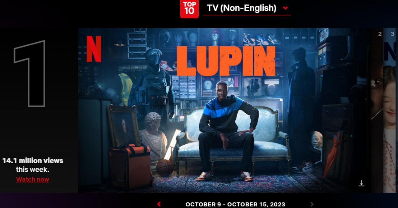 Lupine still number 1 in the world: season 3 is a hit on Netflix