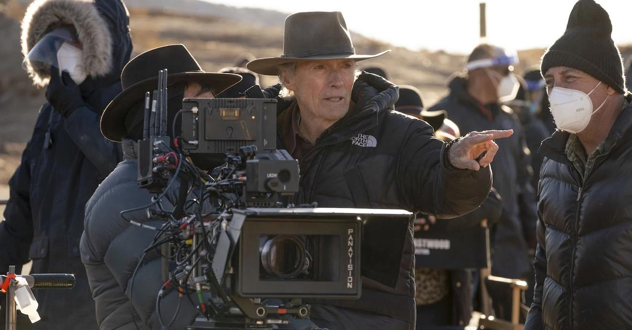 Clint Eastwood, 93, has a banana on the set of his latest film