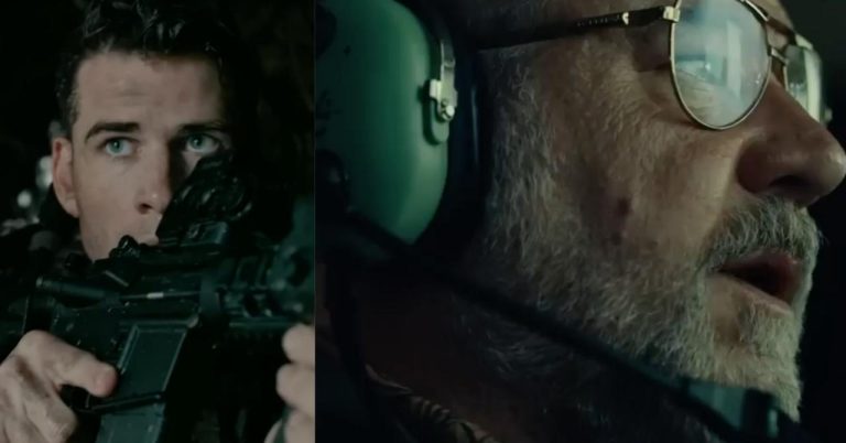 Liam Hemsworth and Russell Crowe team up in Land of Bad (trailer)