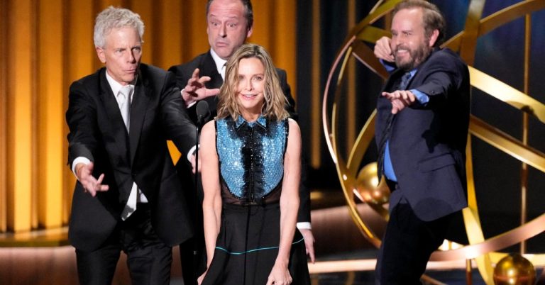 Ally McBeal’s gang reunited to dance to Barry White at the Emmys!
