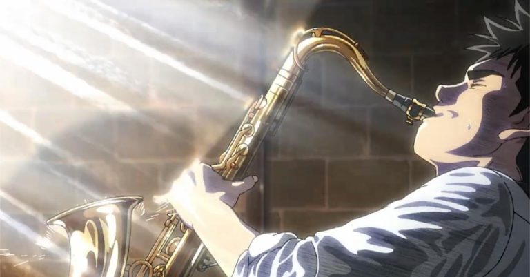 The hypnotic saxophone melody punctuates the Blue Giant trailer