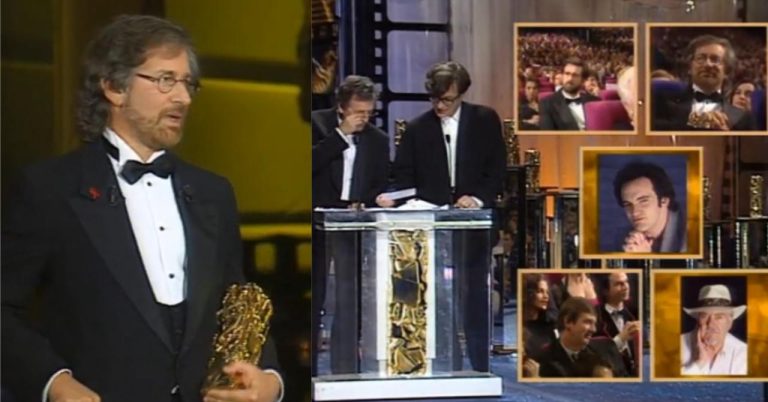 When Spielberg received the Honorary César but lost to Four Weddings and a Funeral