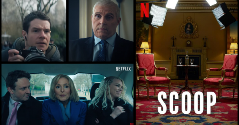 Gillian Anderson puts the pressure on Buckingham Palace in Scoop (trailer)