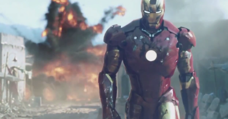 Iron Man: Robert Downey Jr tries on the armor for the first time in an archive video